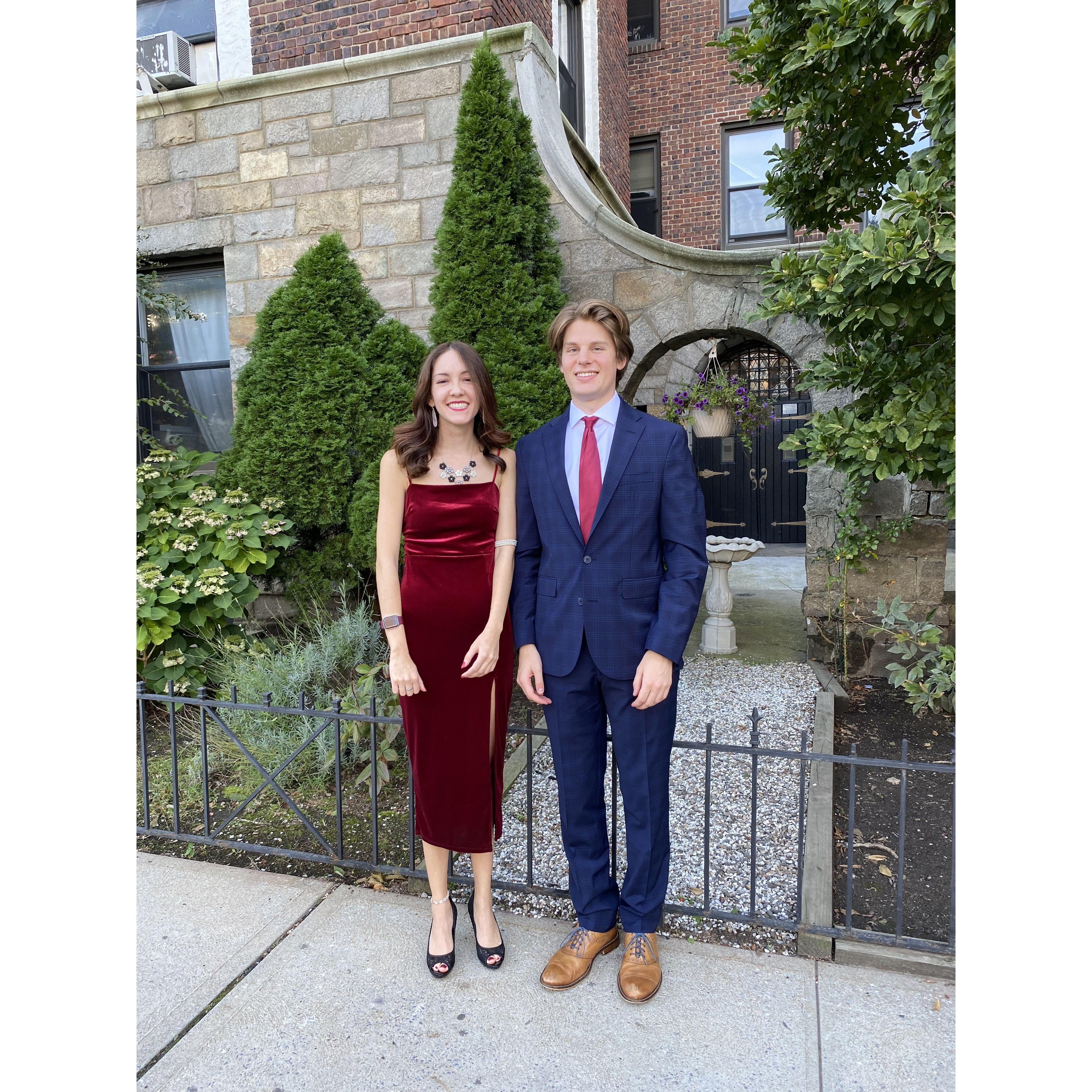 Guests at a friend's wedding! When my parents first met Noah September of 2021