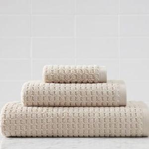 Terry Waffle Washcloth - Flax
