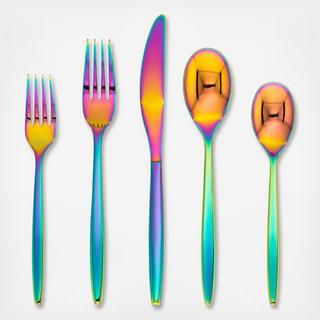 Silas Rainbow Mirror 20-Piece Flatware Set, Service for 4