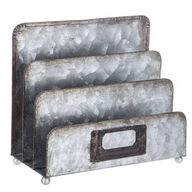 Galvanized Metal File Organizer