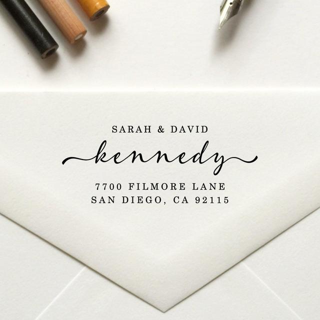 Stamp, Return Address Stamp, Custom Stamp, Personalized Stamp, Self Inking Stamp, Rubber Stamp, Save the Date Stamp - No. 89