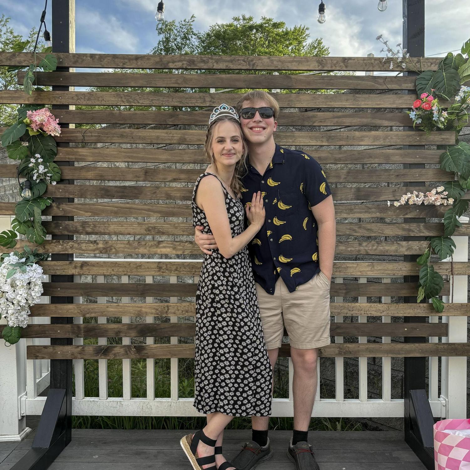 Brooke's 21st Birthday! Aydain and his friend Nick built the backdrop.