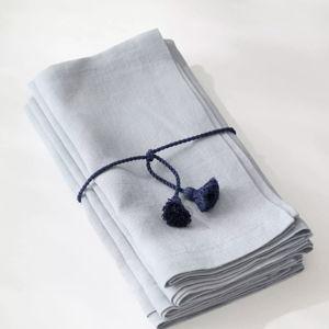 Salento Linen Napkins (Coastal Blue) - set of 12