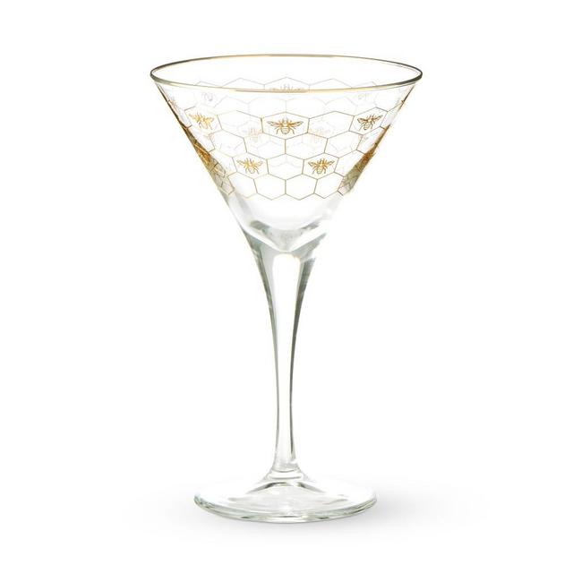 Honeycomb Martini Glasses, Set of 4