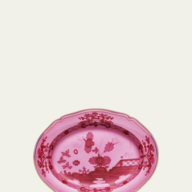 GINORI 1735 Oriente Italiano Oval Platter, Porpora