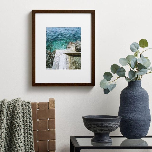 Wood Gallery 14"x17" Frame (5"x7", 8"x10" Opening) Dark Walnut