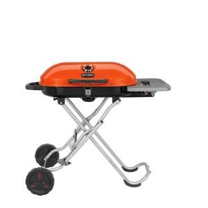 Gridiron 348 sq. in. 1-Burner Portable Propane Gas Grill in Black/Orange with Insert System