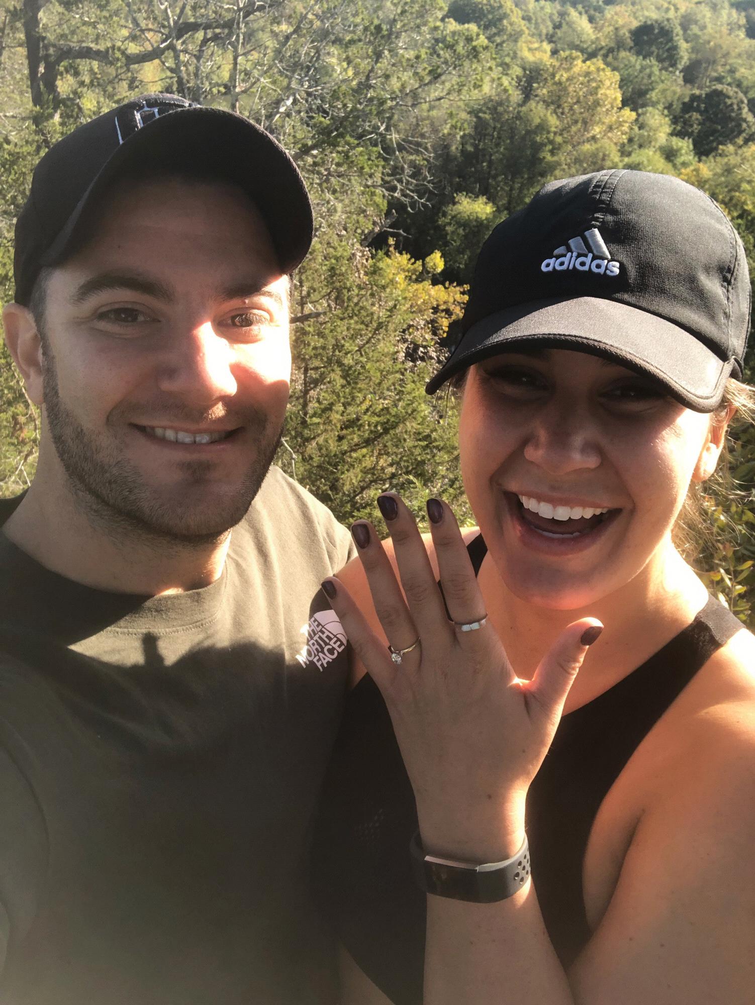 10.5.19 - right after Joe popped the question at the Narrows lookout