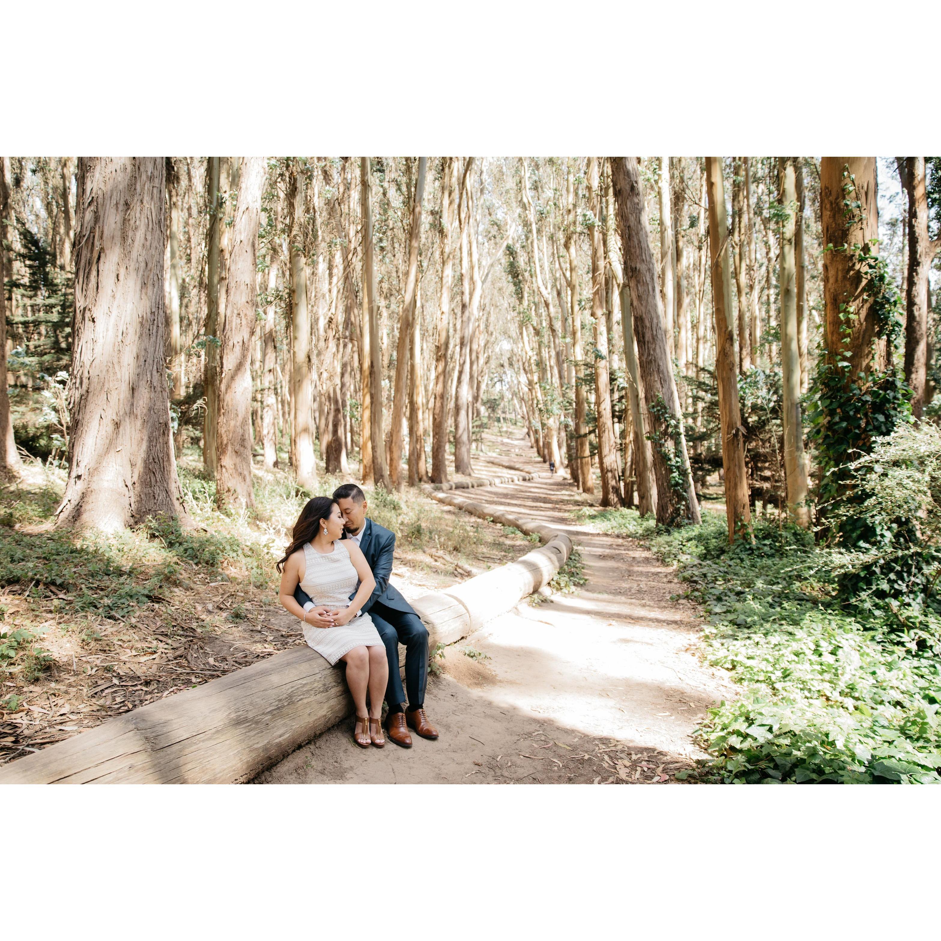 Our SF engagement shoot at Lovers' Lane