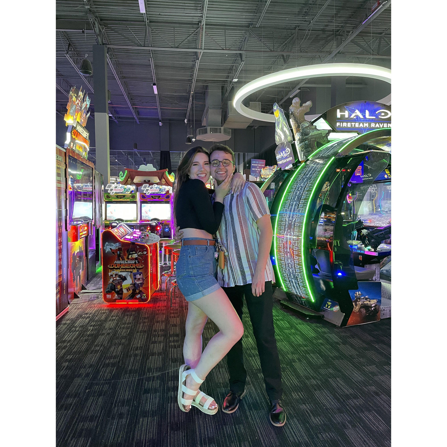 One of our early dates to Dave and Busters