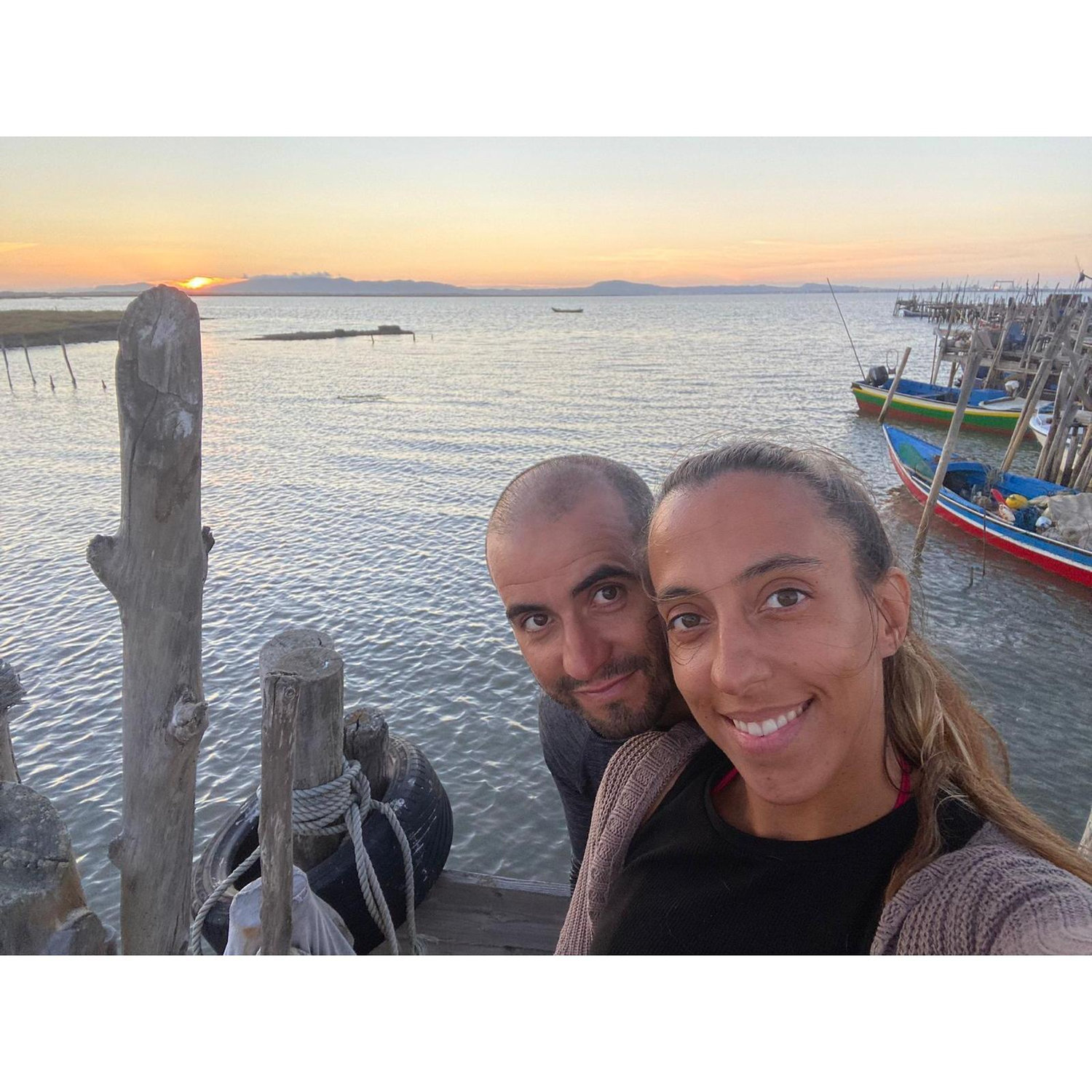 Primeira vez, juntos, no Cais Palafítico da Carrasqueira