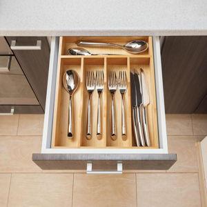 Bamboo Kitchen Drawer Organizer 11x14