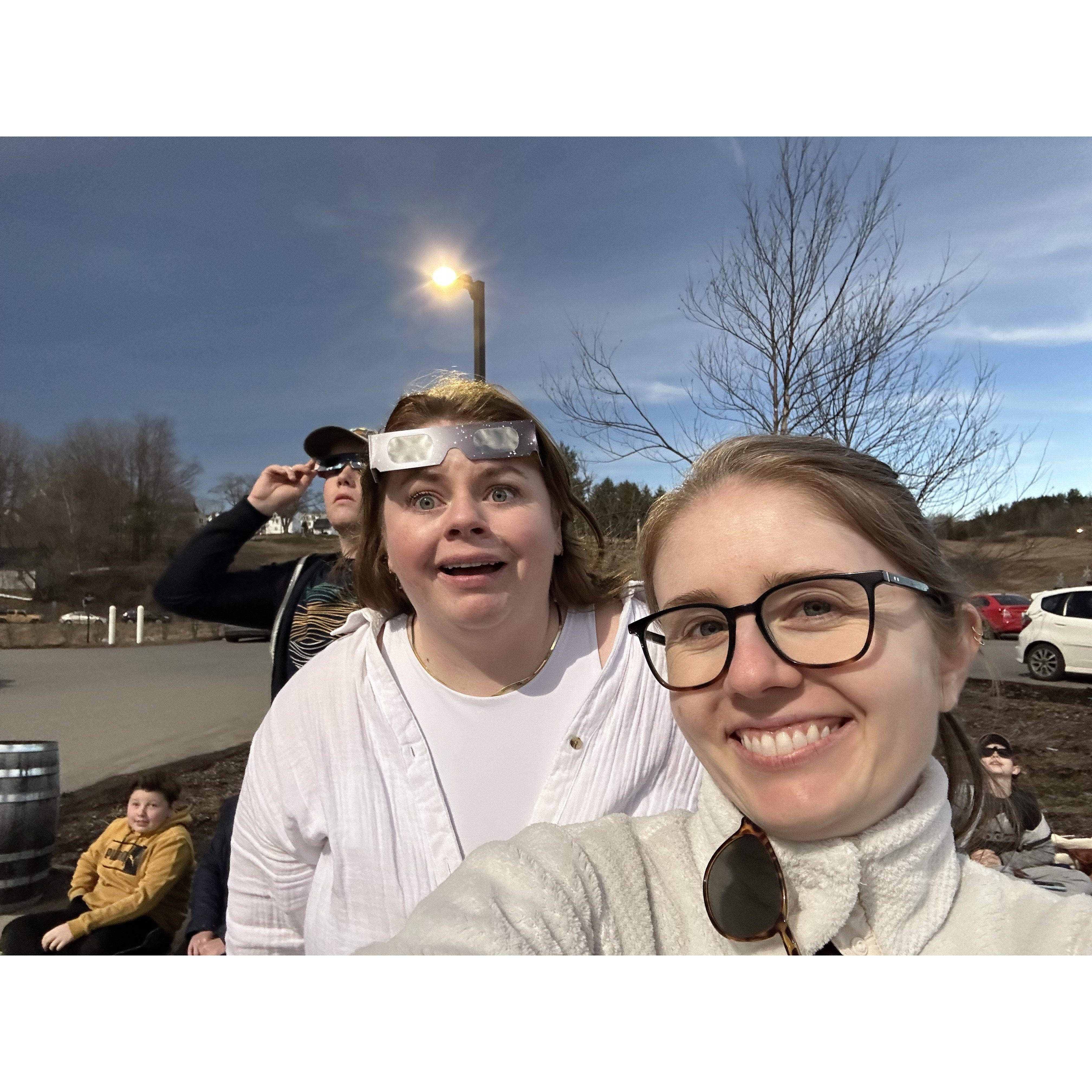 In Montpelier, Vermont with Katie to watch the Eclipse in April 2024