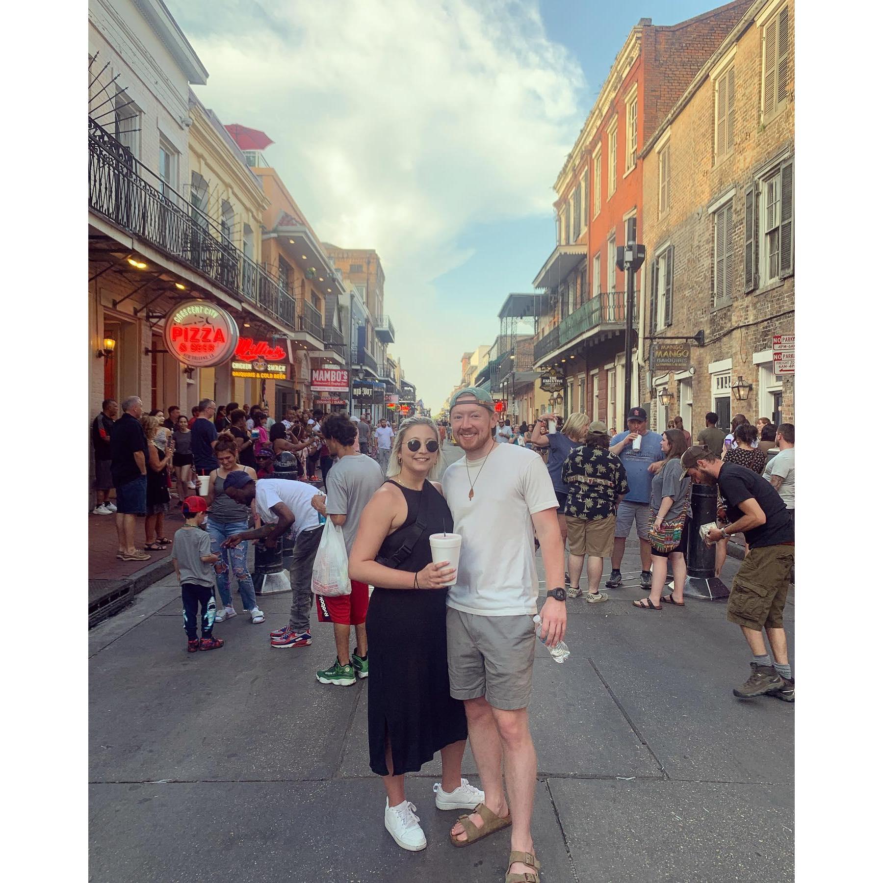 Friends trip to NOLA, 2022. James returns COVID+.