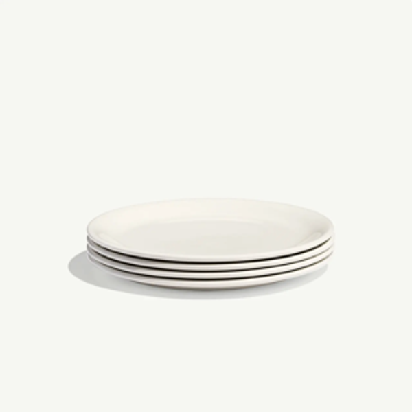Appetizer Plates Set of 4 in White | Made In
