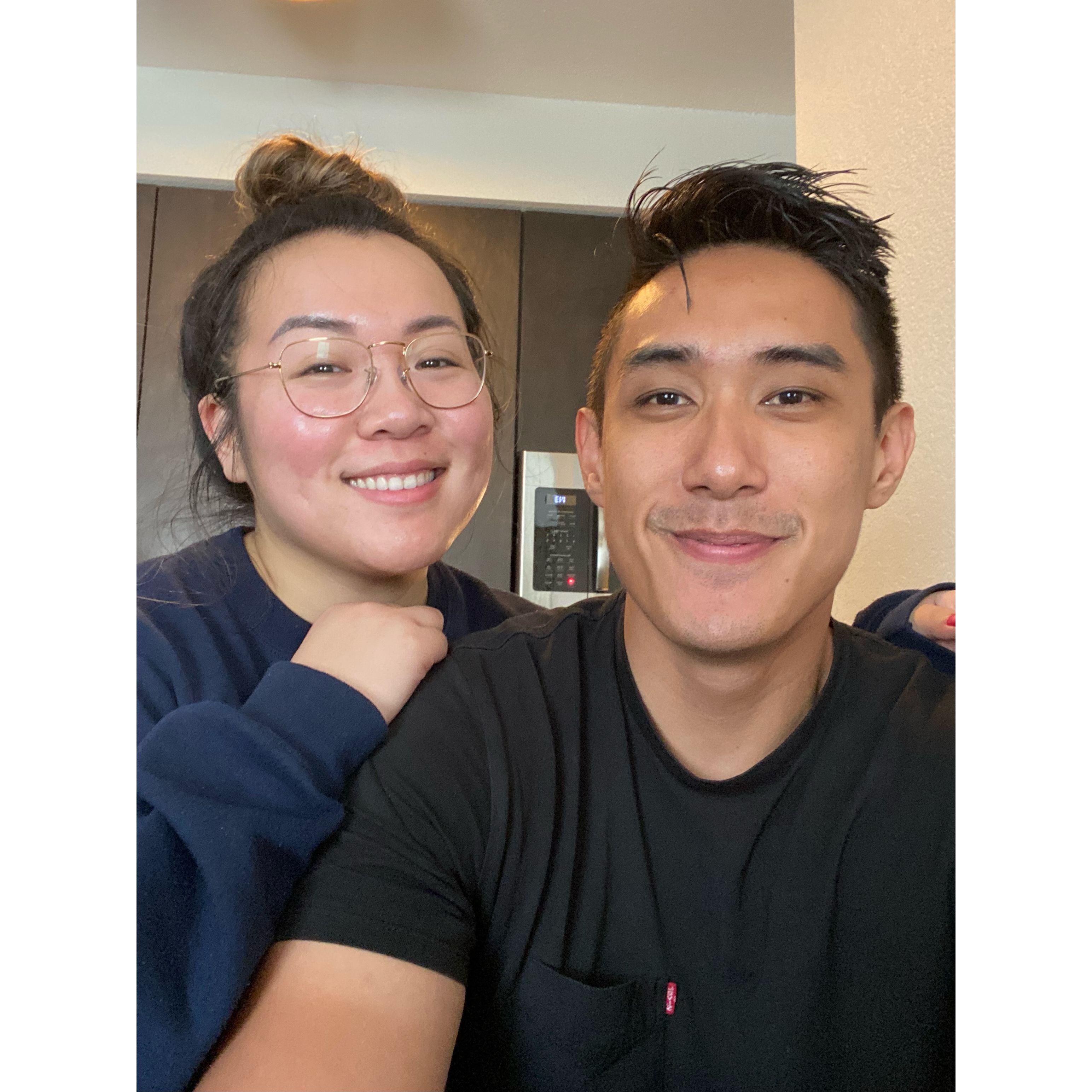 The day Kayla arrived in Tulsa and surprised Anthony with a Little Lucca sandwich in her carry-on.  #ifykyk