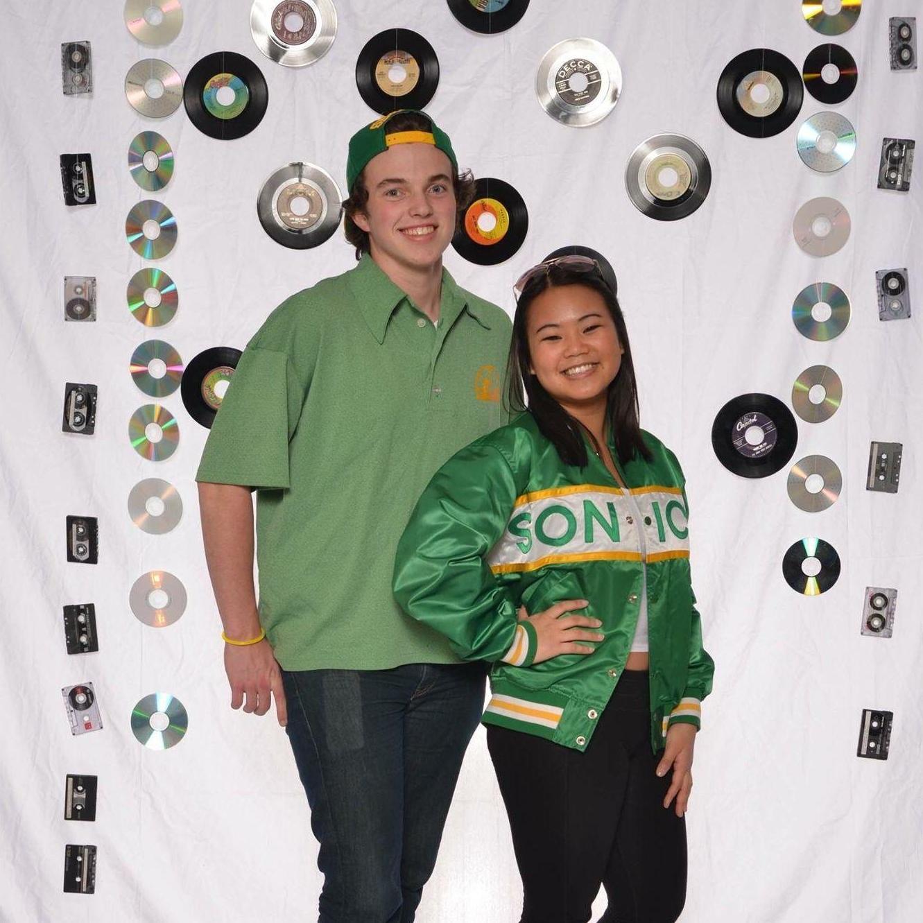 February 2016 | Olympia High School Sadie's Dance, where we picked a retro Seattle Sonics outfit theme!