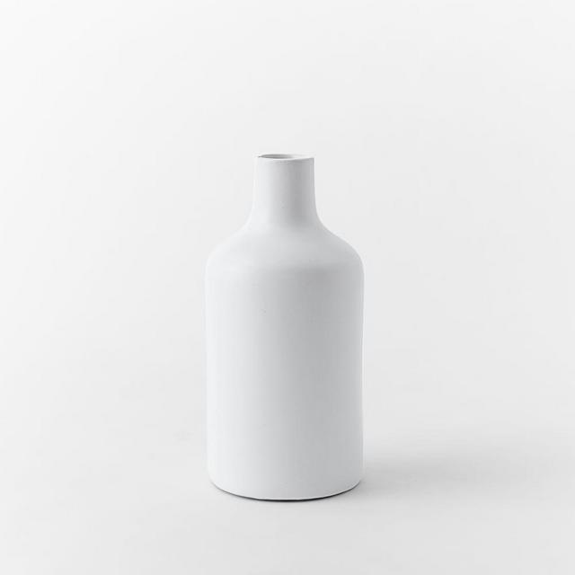 Pure White Ceramic Bottle