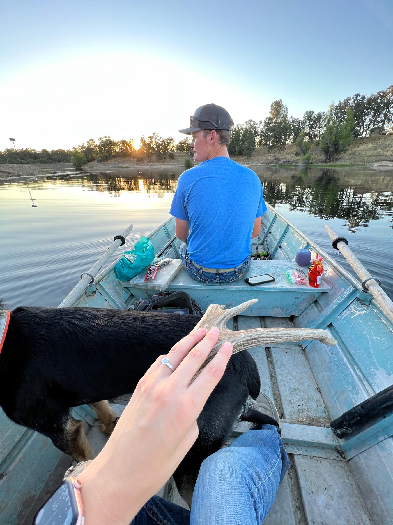 Fishing on the pond after the big question