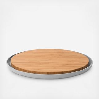 Leo Bamboo Cutting Board with Plate
