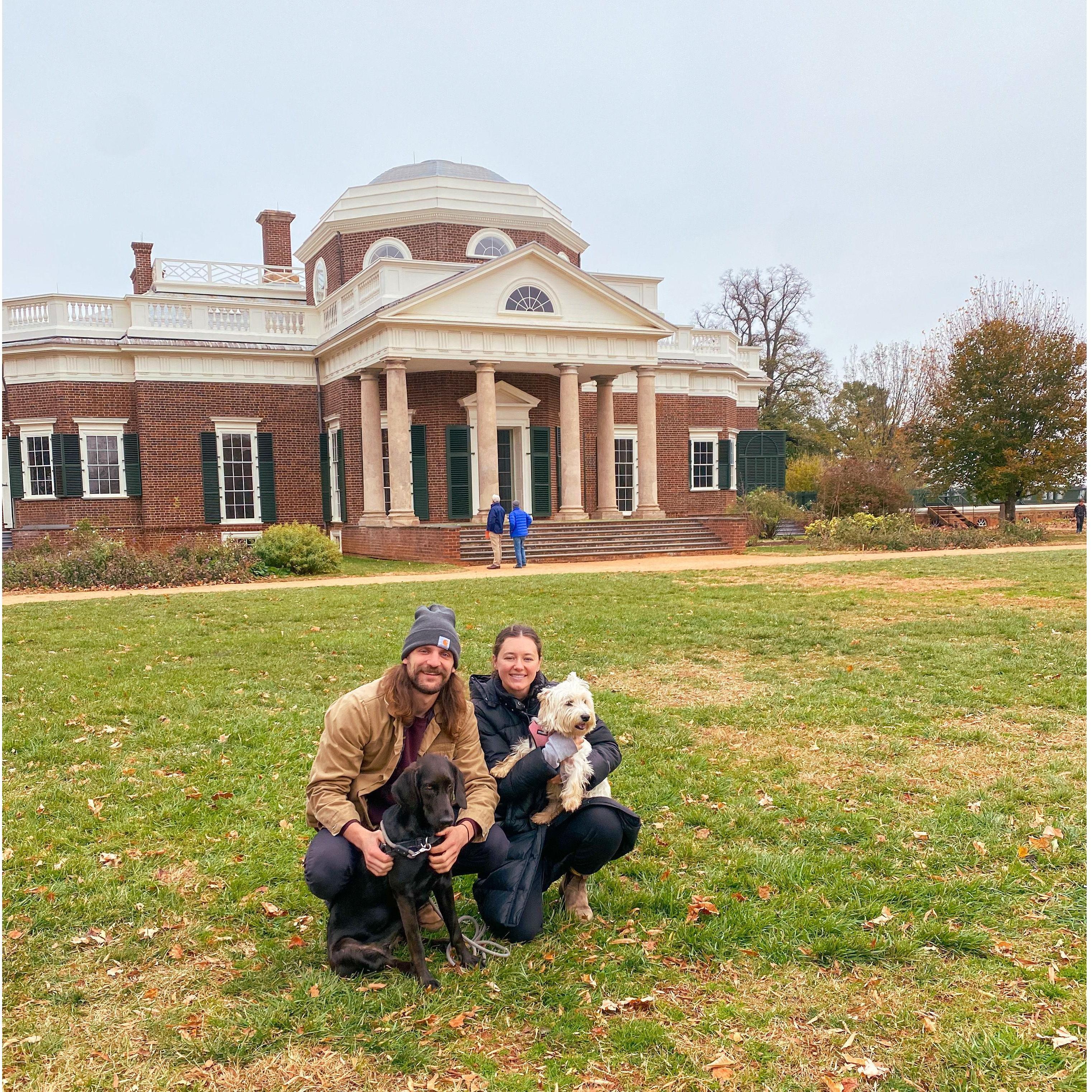 We took a trip to Monticello in Charlottesville, VA for Elise's birthday last year.