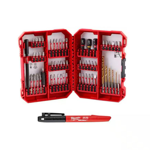 SHOCKWAVE Impact Duty Alloy Steel Screw Driver Bit Set (60-Piece)
