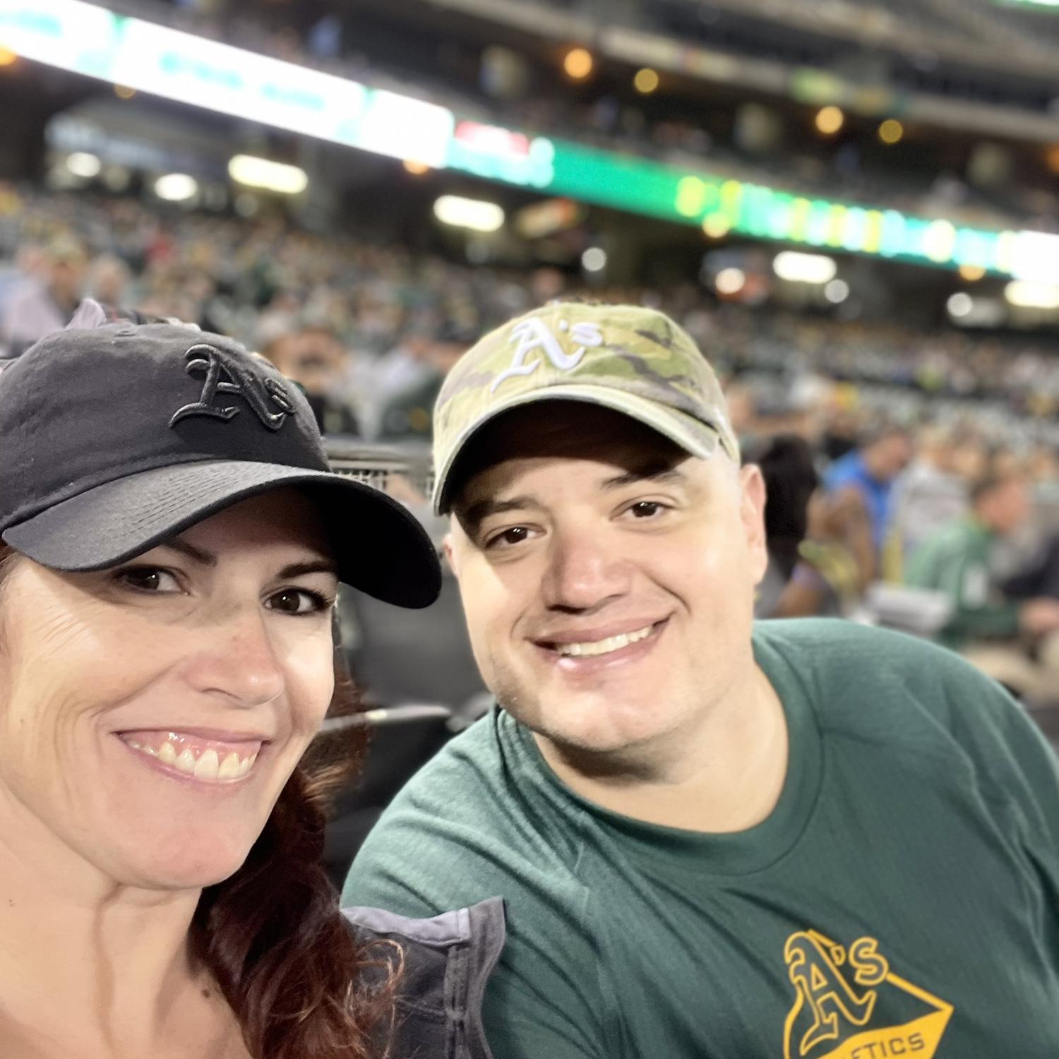 Catching an A's game.
Oakland, October 2022
