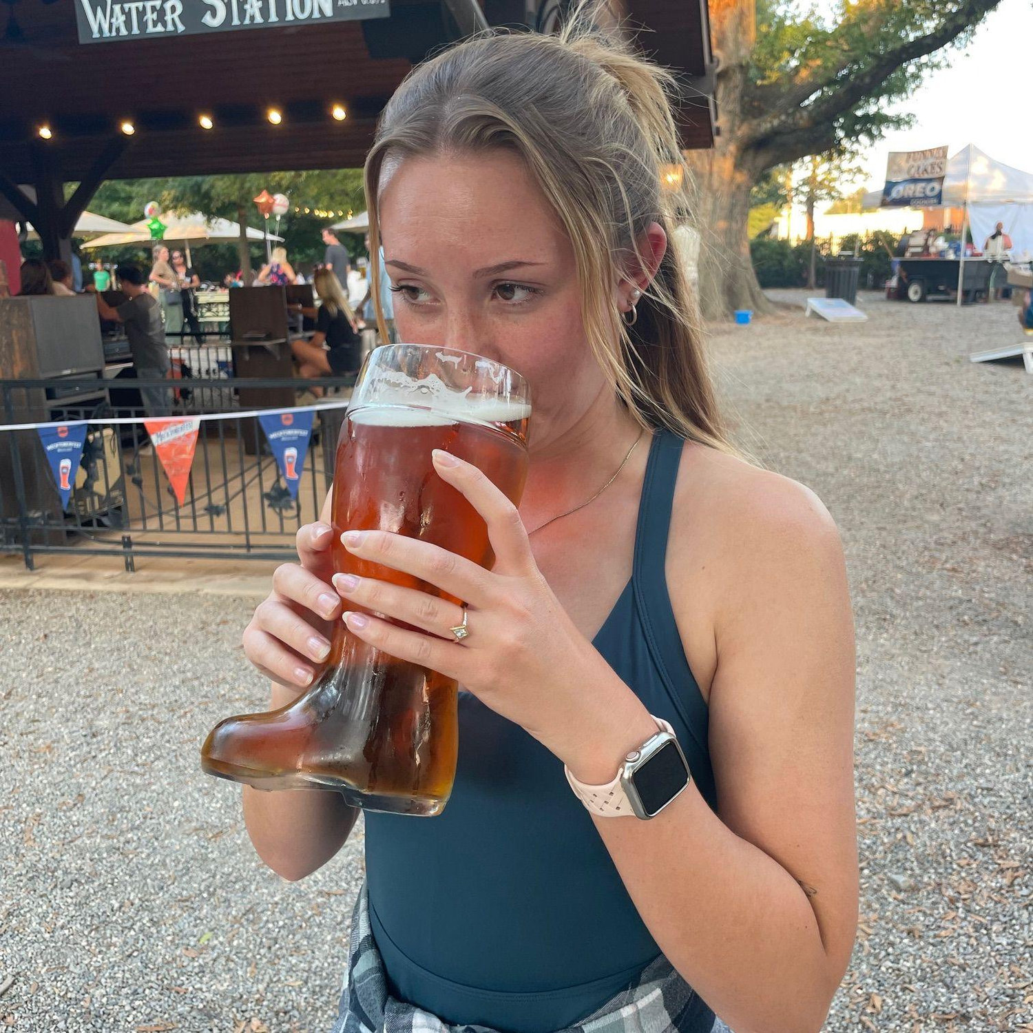 Ben tries to get Haley to like beer.