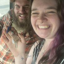 The day we got the keys to our house!