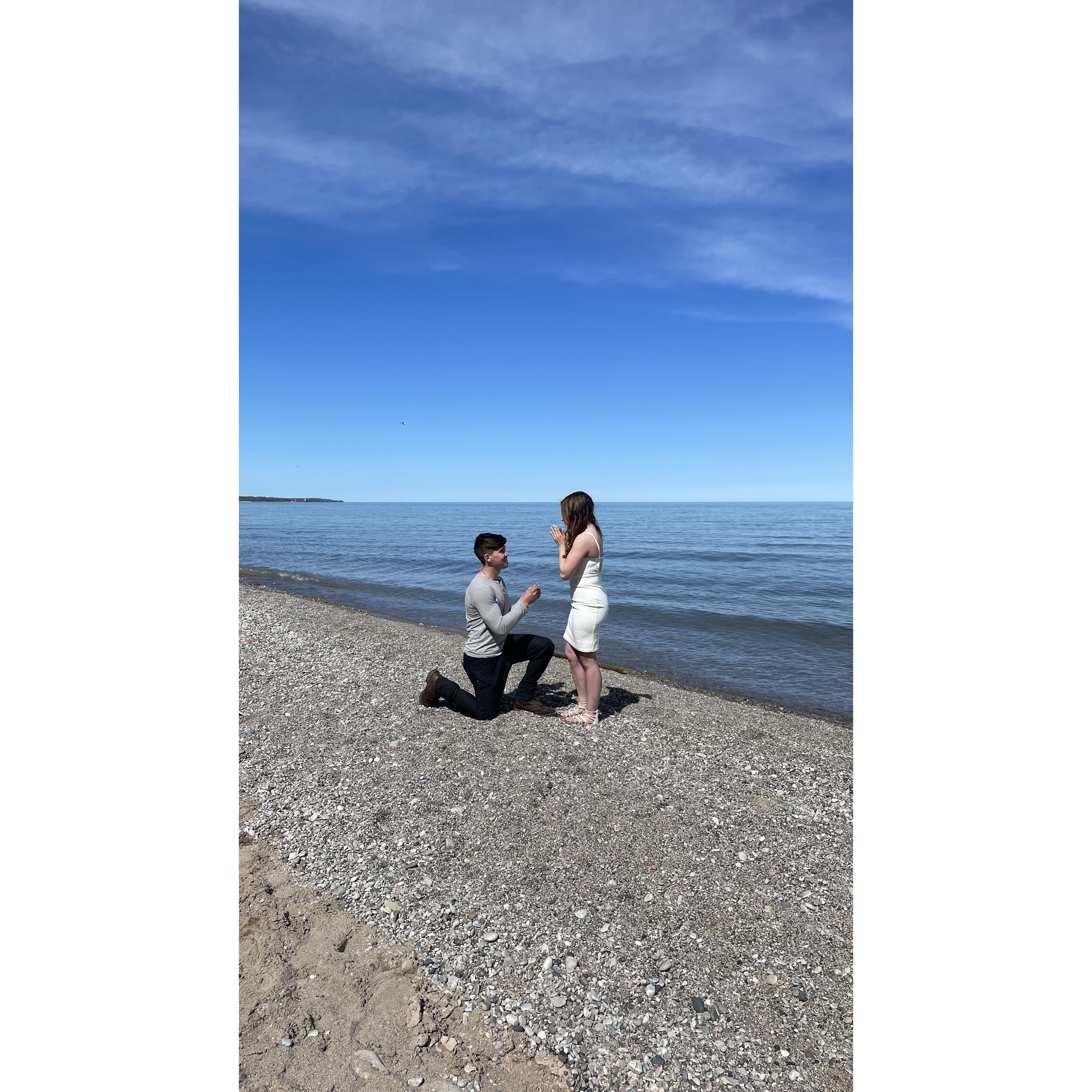 The day we got engaged