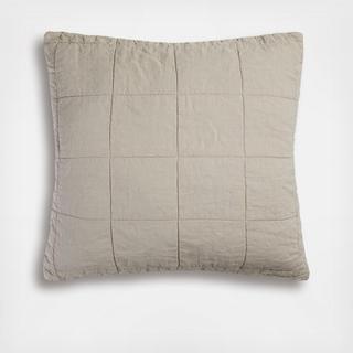 Linen Box Quilted Euro Sham