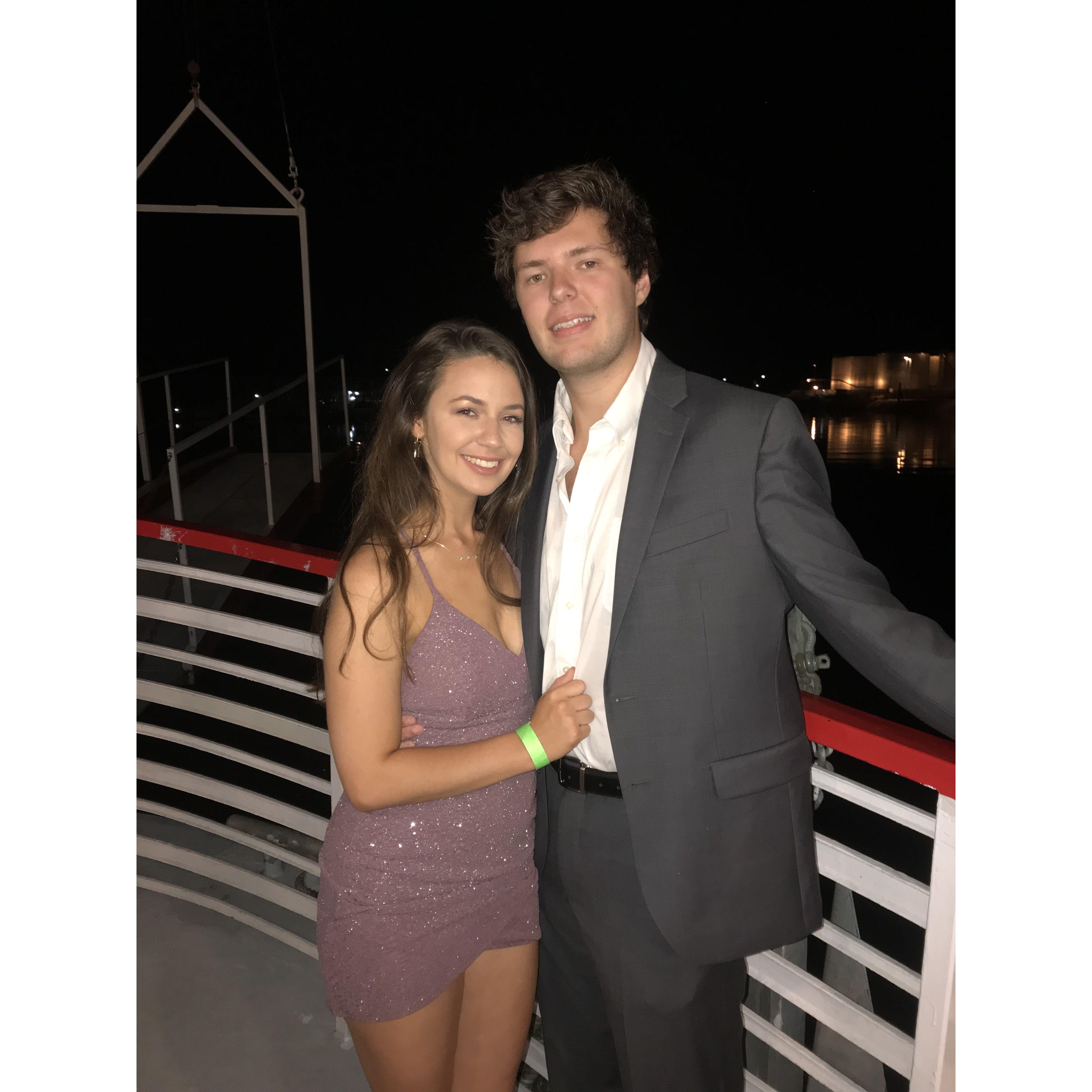 Sigma Nu Riverboat, our first date party together, 2019