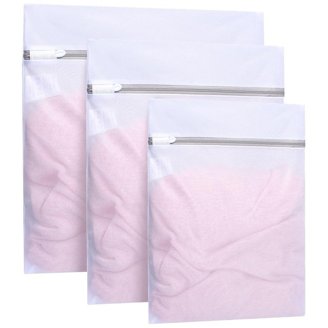 BAGAIL Laundry Bags Mesh Wash Bag for Intimates Lingerie and Delicates, 3Pcs(1S,1M,1L)