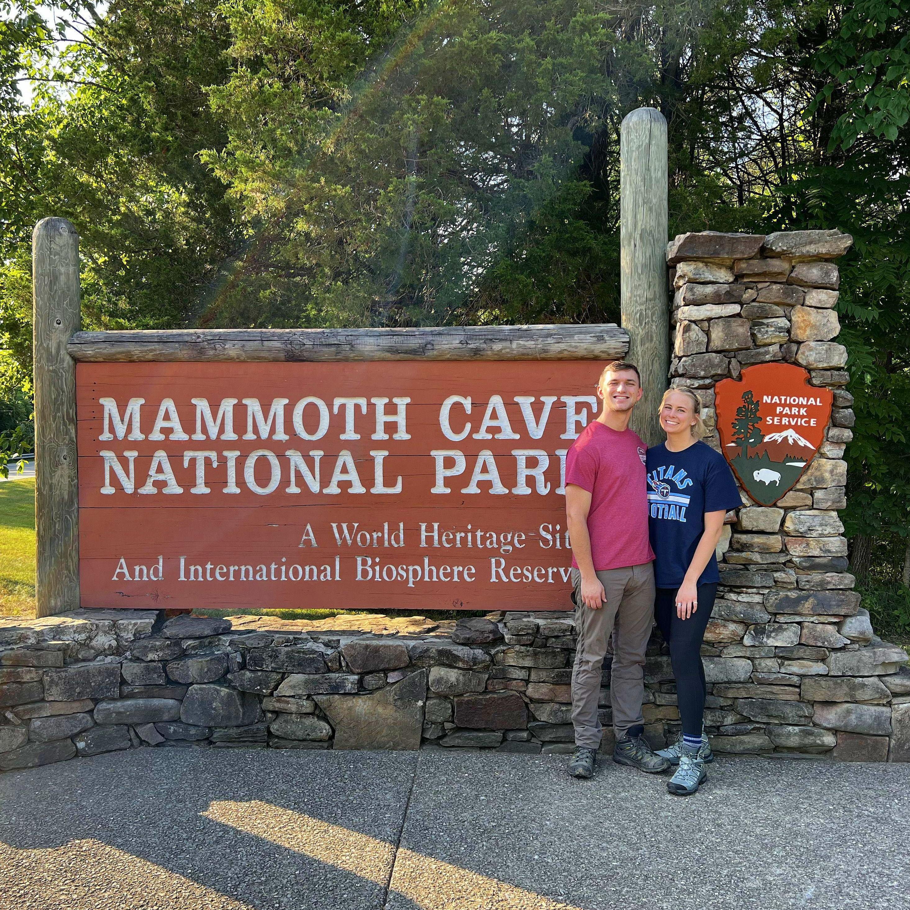 For our one year anniversary, we went to Mammoth Cave National Park.
