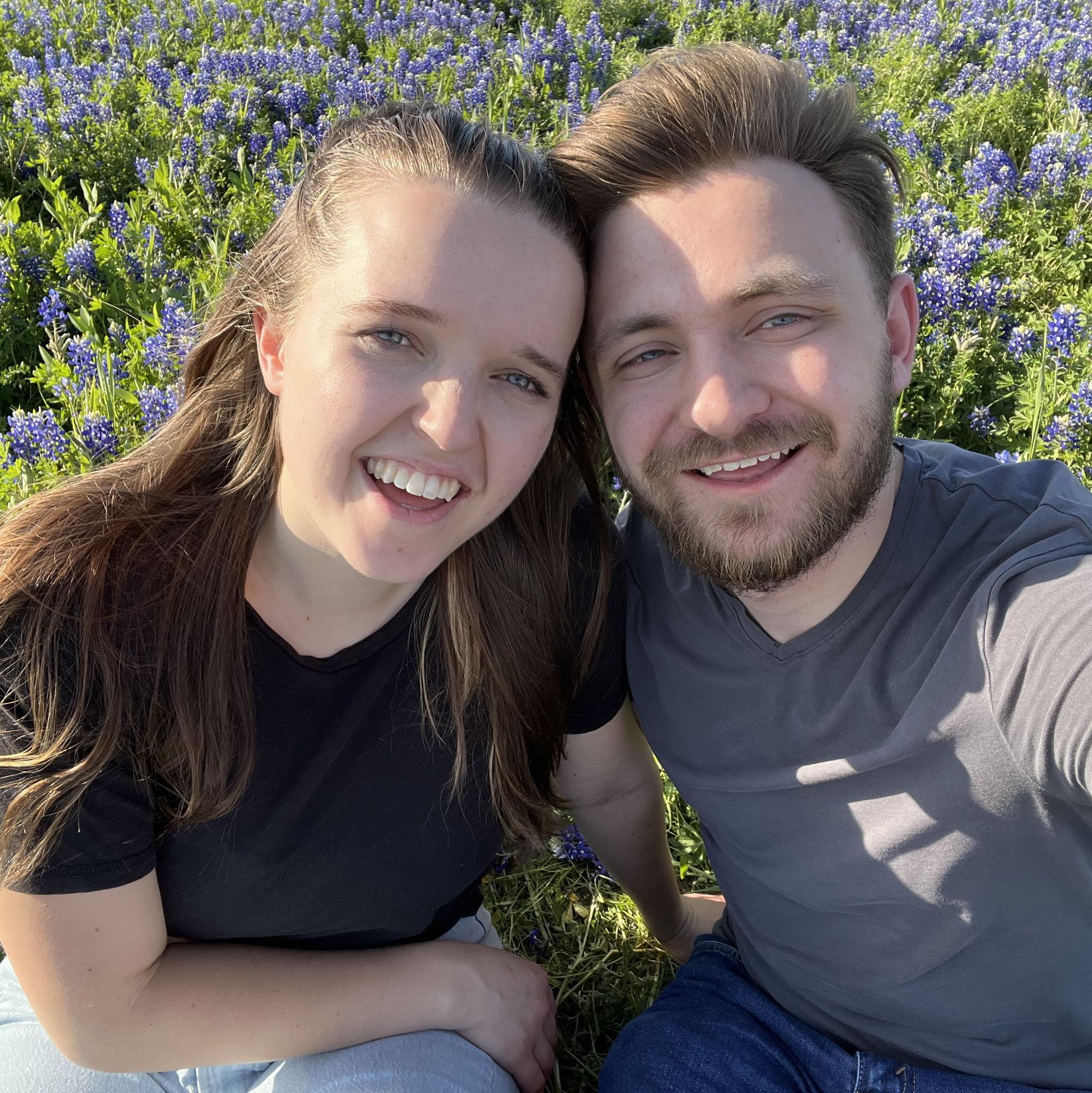 April 13, 2025, On our first road trip with friends, we stopped in Ennis to see the Bluebonnets!