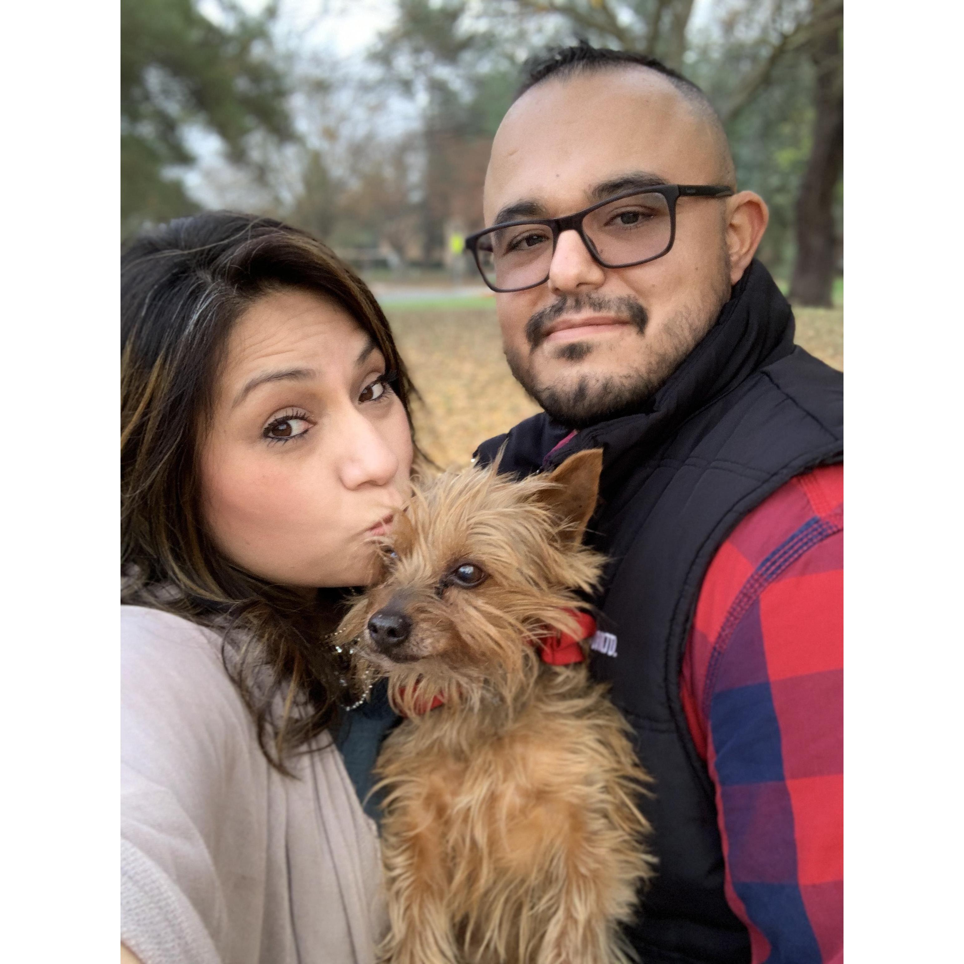 Our little family 
Skippy Jess & Alex