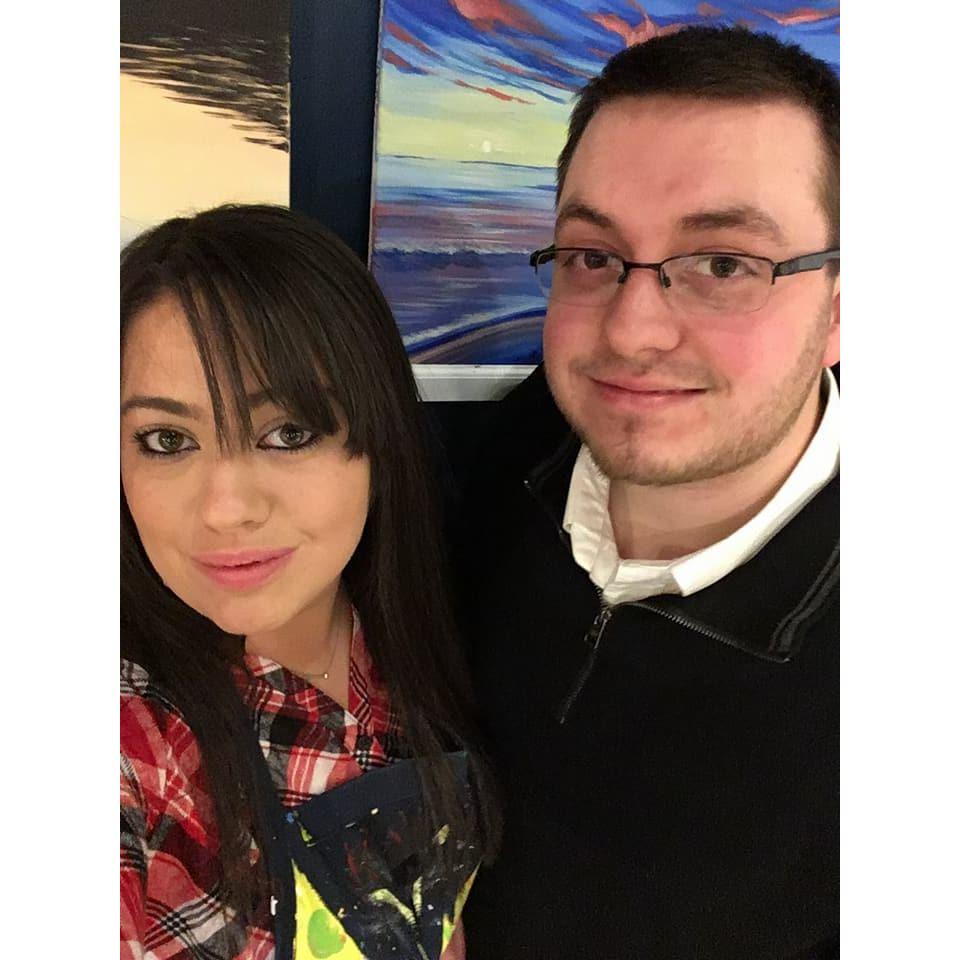 Dressed up for Paint Night