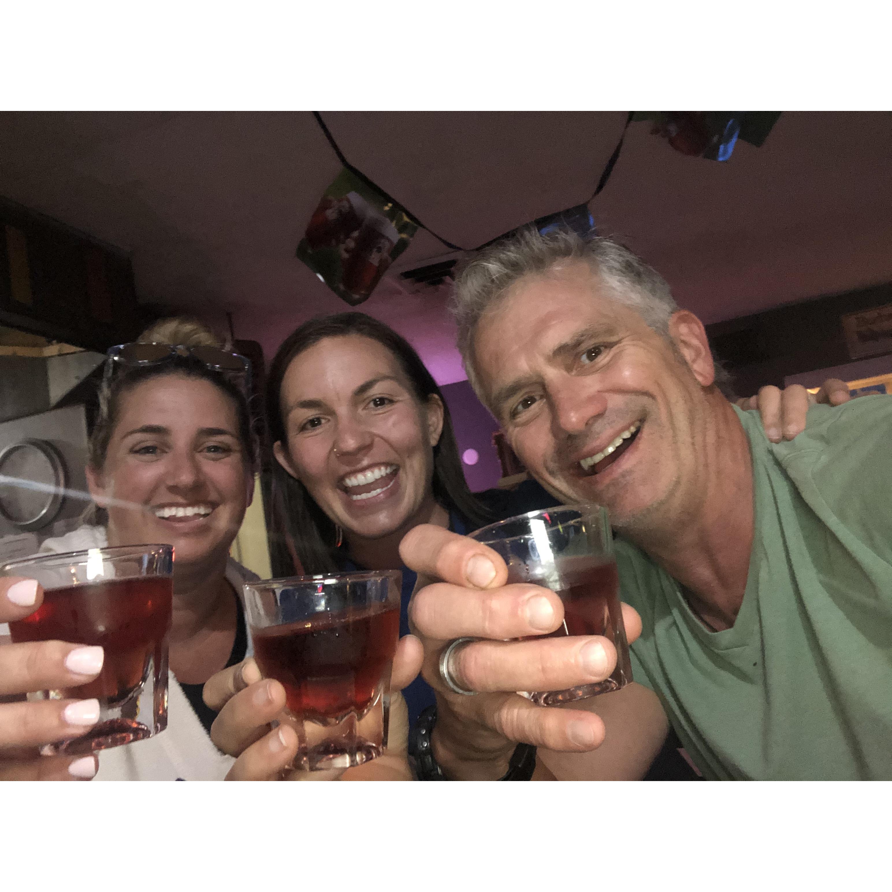 when a best friend comes to town, we take them to the local pub and have a cocktail... or two !