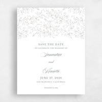 Grey Wedding Save the Date - Venado Portrait