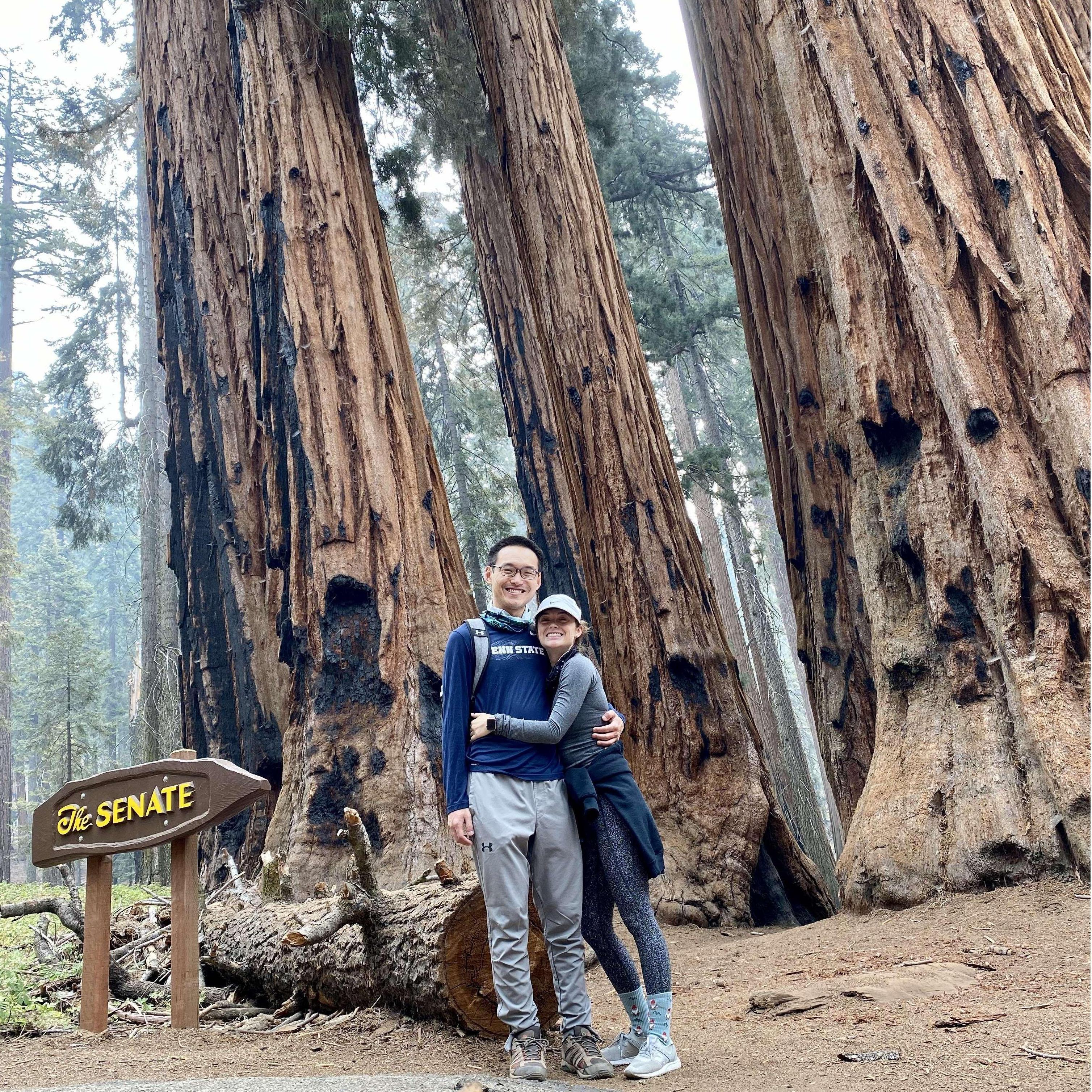 We felt like little ants among the giants in Sequoia National Park. (Fall 2020)