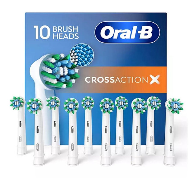 Oral-B cross action toothbrush heads