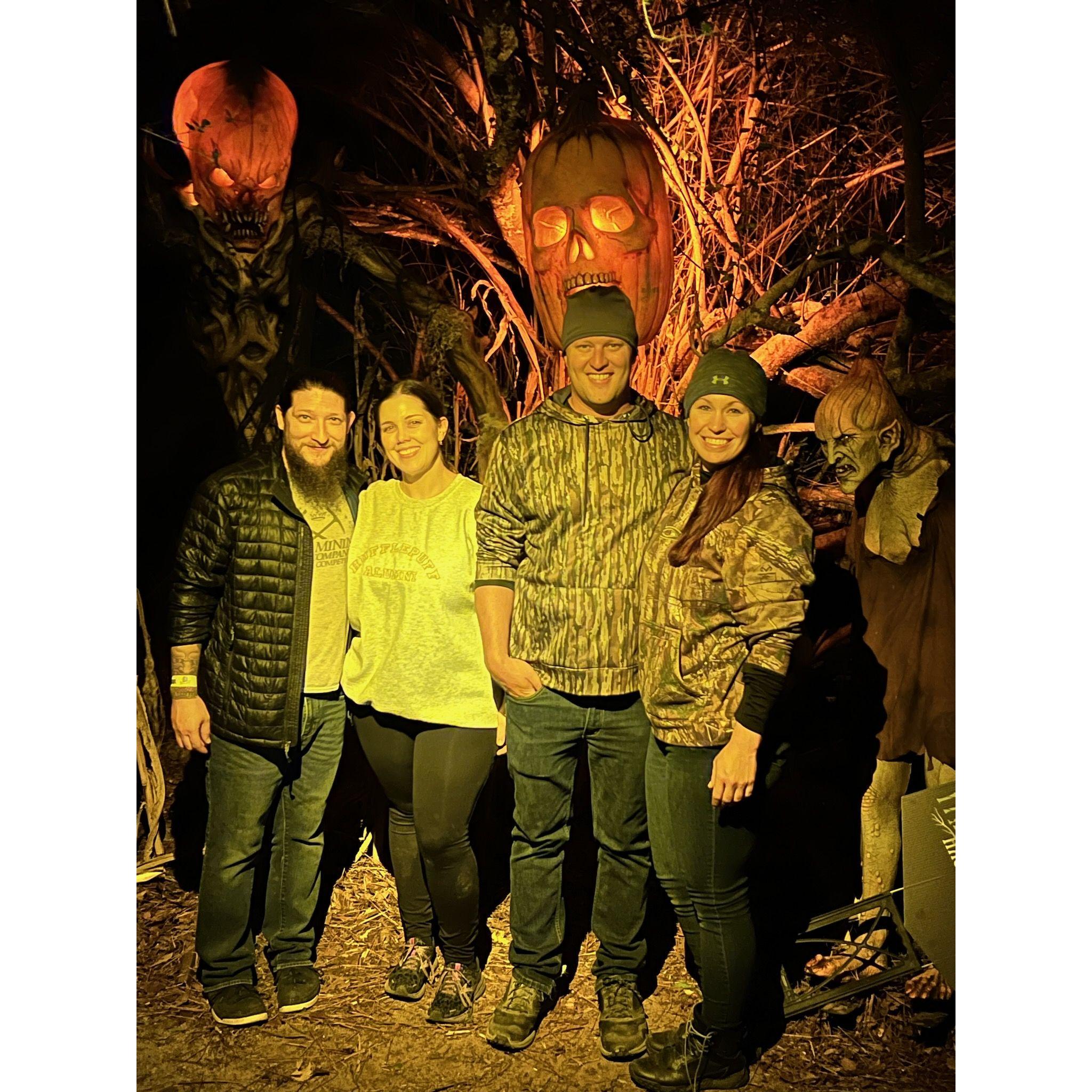 Haunted escape room & forest maze