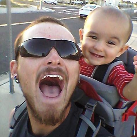 Tyler and Orion all smiles.