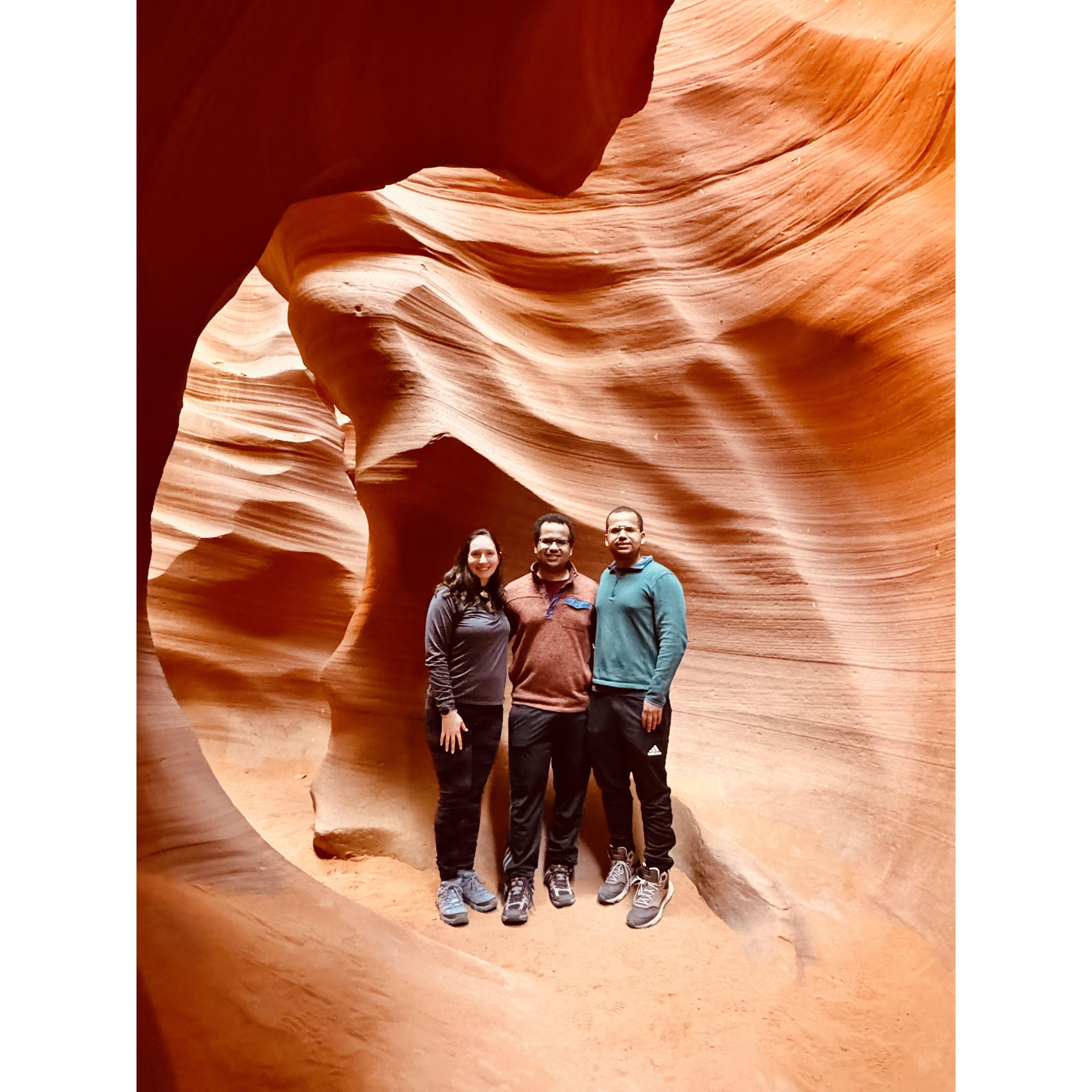 February 2025: Engagement trip adventures continue in Antelope Canyon
