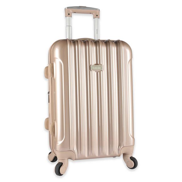 Kensie Metallic 20-Inch Expandable Carry On Spinner Suitcase