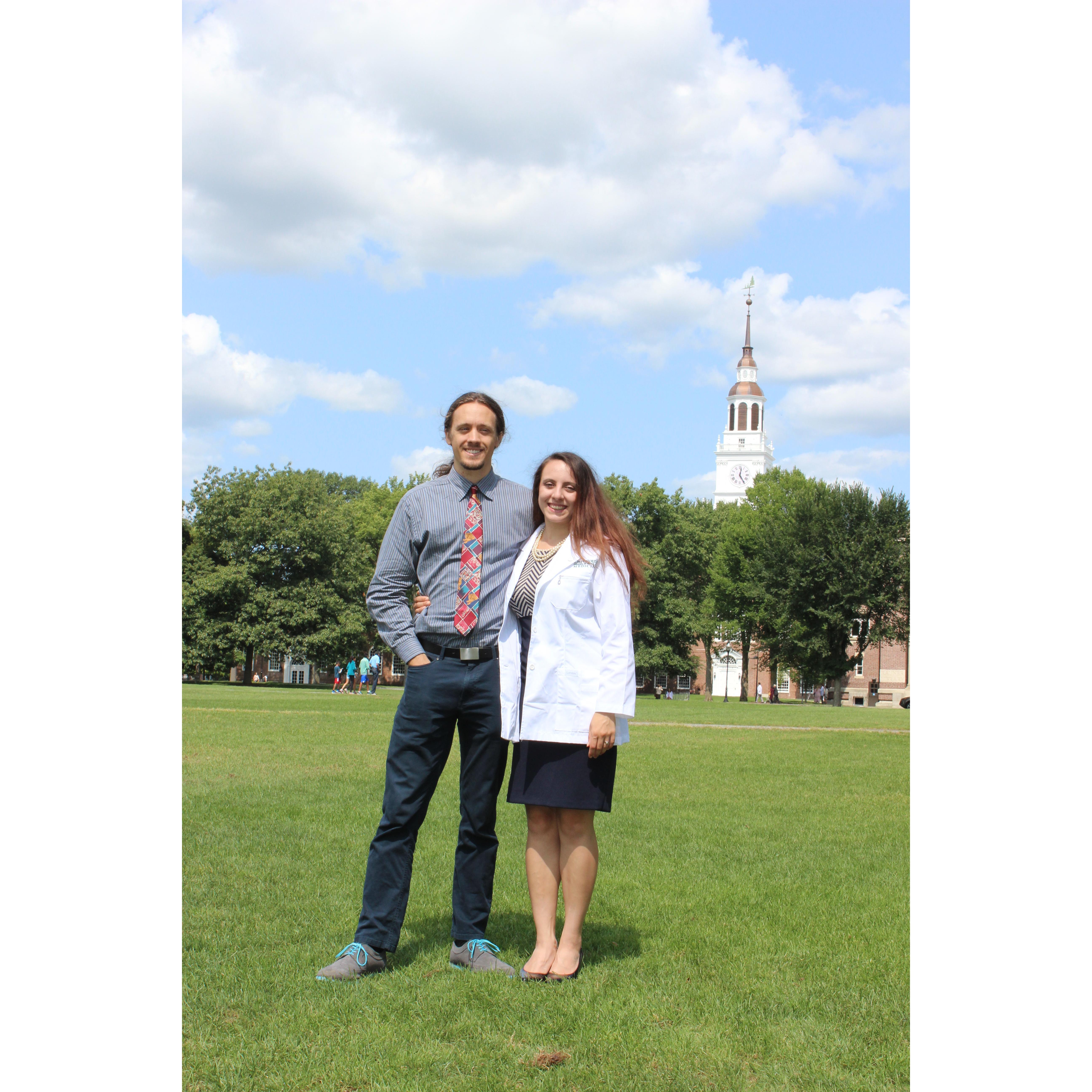 Kira's White Coat Ceremony at Geisel School of Medicine at Dartmouth, Fall 2017