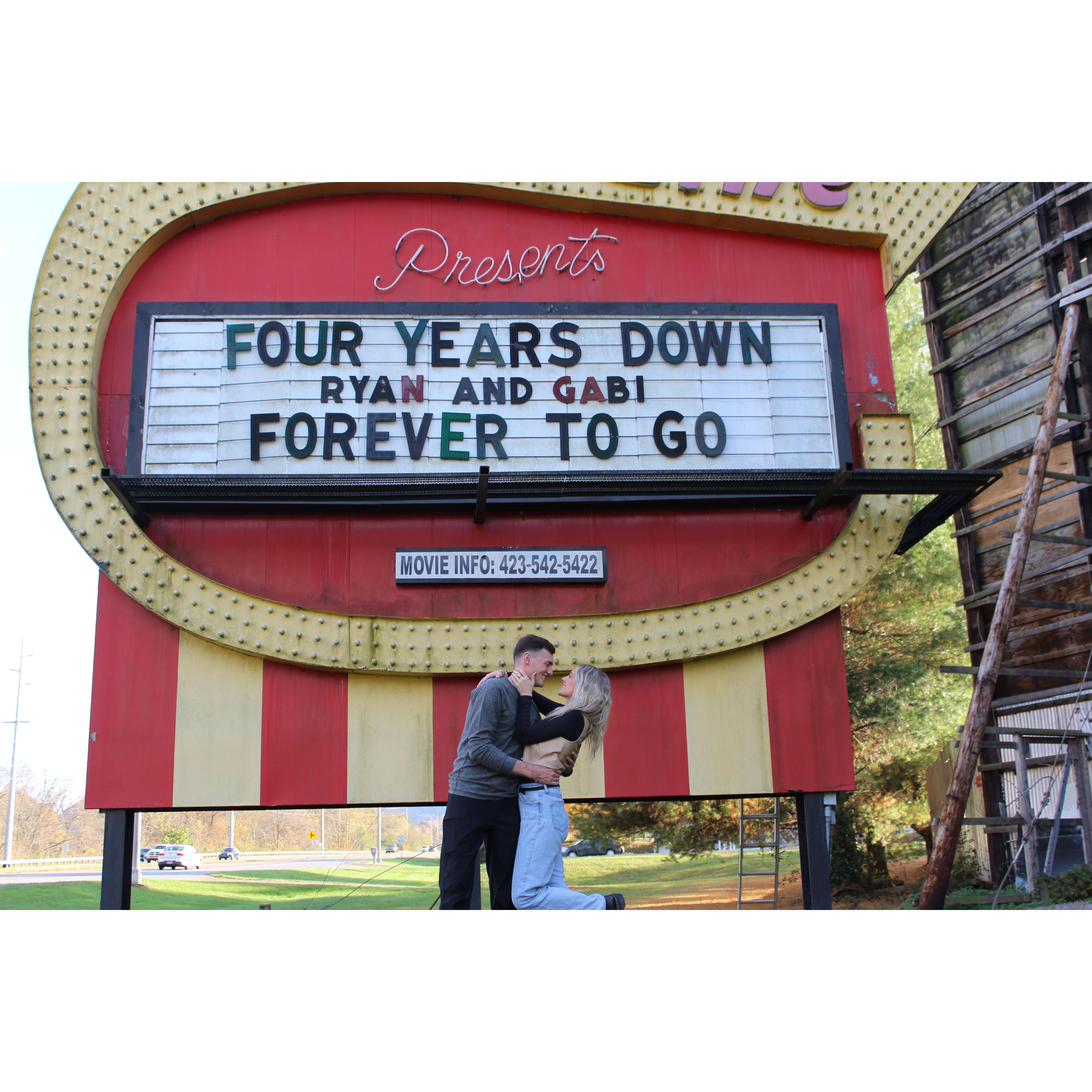 our four year anniversary