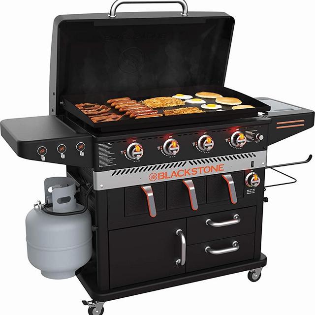 Blackstone 1923 Patio 36" Cabinet Griddle w/Airfryer, Black