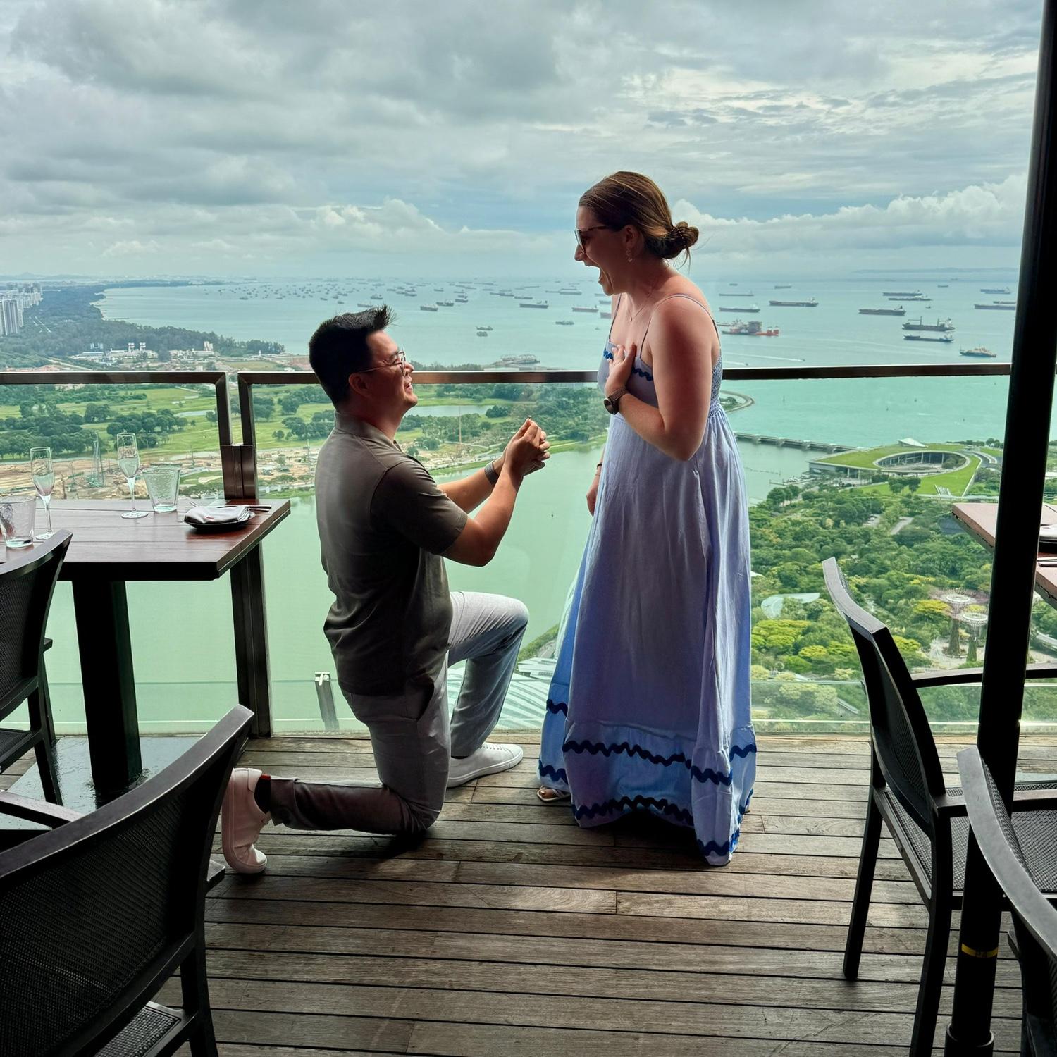 November 2024 - the most epic proposal and day at Marina Bay Sands!