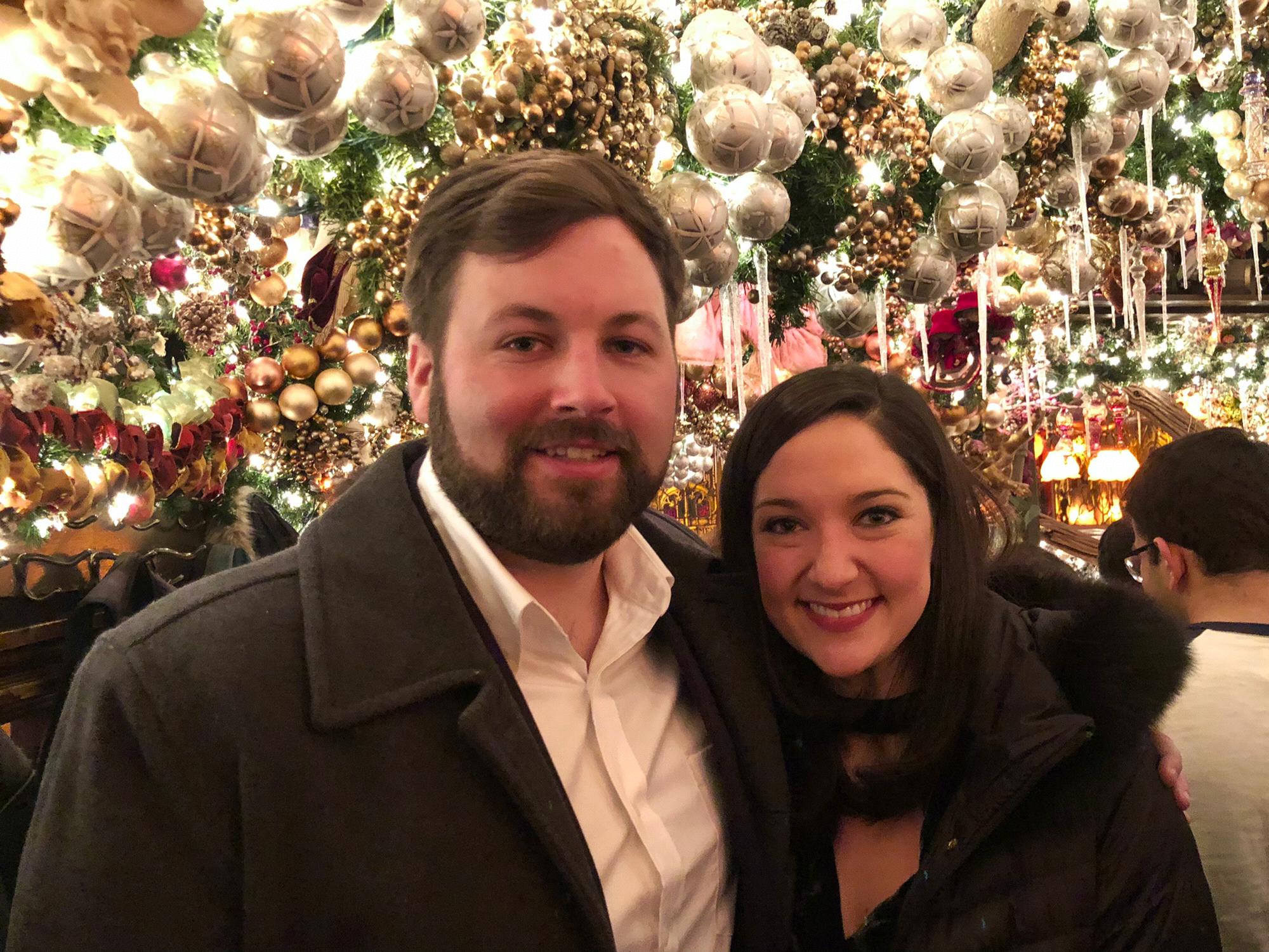 Getting into the holiday spirit at Rolf’s, December 2018